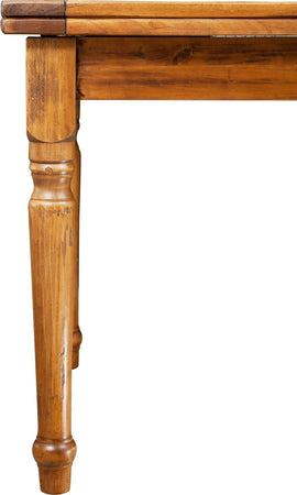 Biscottini-Tavolo-allungabile-Country-in-legno-massello-di-tiglio-finitura-noce.-Made-in-Italy