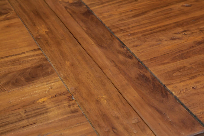 Biscottini-Tavolo-allungabile-Country-in-legno-massello-di-tiglio-finitura-noce.-Made-in-Italy