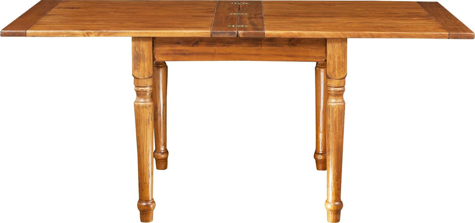 Biscottini-Tavolo-allungabile-Country-in-legno-massello-di-tiglio-finitura-noce.-Made-in-Italy