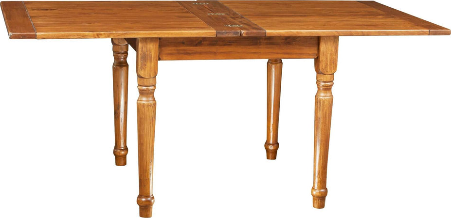 Biscottini-Tavolo-allungabile-Country-in-legno-massello-di-tiglio-finitura-noce.-Made-in-Italy