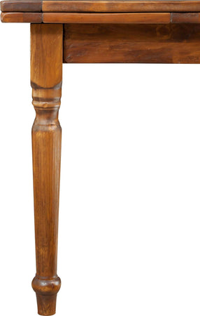 Biscottini-Tavolo-allungabile-Country-in-legno-massello-di-tiglio-finitura-noce.-Made-in-Italy