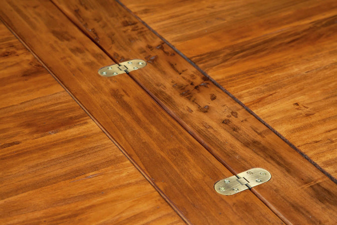Biscottini-Tavolo-allungabile-Country-in-legno-massello-di-tiglio-finitura-noce.-Made-in-Italy