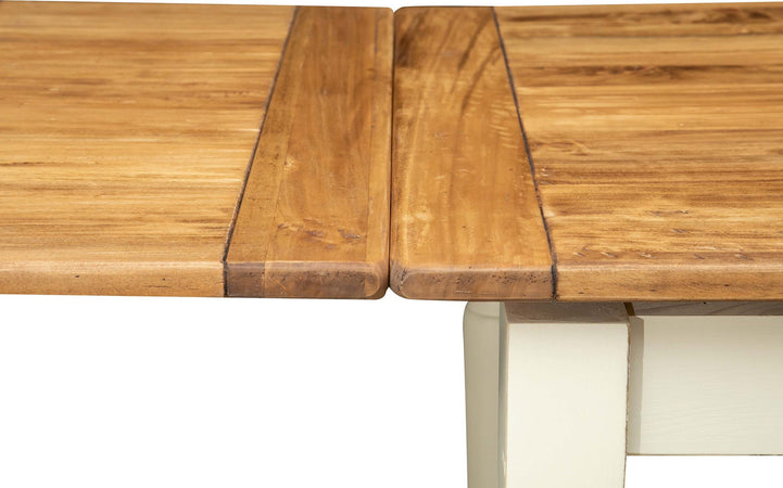 Biscottini-Tavolo-allungabile-Country-in-legno-massello-di-tiglio-struttura-bianca-anticata-piano-naturale-Made-in-Italy
