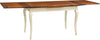 Biscottini-Tavolo-allungabile-Country-in-legno-massello-di-tiglio-struttura-bianca-anticata-piano-noce-Made-in-Italy
