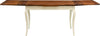 Biscottini-Tavolo-allungabile-Country-in-legno-massello-di-tiglio-struttura-bianca-anticata-piano-noce-Made-in-Italy