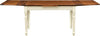 Biscottini-Tavolo-allungabile-Country-in-legno-massello-di-tiglio-struttura-bianca-anticata-piano-noce.-Made-in-Italy
