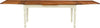 Biscottini-Tavolo-allungabile-Country-in-legno-massello-di-tiglio-struttura-bianca-anticata-piano-noce-Made-in-Italy