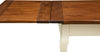 Biscottini-Tavolo-allungabile-Country-in-legno-massello-di-tiglio-struttura-bianca-anticata-piano-noce-Made-in-Italy