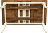 Biscottini-Tavolo-allungabile-Country-in-legno-massello-di-tiglio-struttura-bianca-anticata-piano-noce-Made-in-Italy