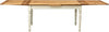 Biscottini-Tavolo-allungabile-Country-legno-massello-di-tiglio-con-struttura-bianca-anticata-piano-naturale.-Made-in-Italy