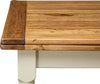 Biscottini-Tavolo-allungabile-Country-legno-massello-di-tiglio-con-struttura-bianca-anticata-piano-naturale.-Made-in-Italy