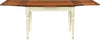 Biscottini-Tavolo-Country-allungabile-in-legno-massello-di-tiglio-struttura-bianca-anticata-piano-noce-L120xPR80xH80-cm.-Made-in-Italy