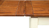Biscottini-Tavolo-Country-allungabile-in-legno-massello-di-tiglio-struttura-bianca-anticata-piano-noce-L120xPR80xH80-cm.-Made-in-Italy