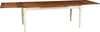 Biscottini-Tavolo-Country-allungabile-in-legno-massello-di-tiglio-struttura-bianca-anticata-piano-noce-L200xPR90xH80-cm.-Made-in-Italy