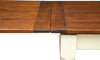 Biscottini-Tavolo-Country-allungabile-in-legno-massello-di-tiglio-struttura-bianca-anticata-top-noce-L250xPR100xH80-cm.-Made-in-Italy