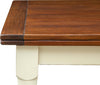 Biscottini-Tavolo-Country-allungabile-in-legno-massello-di-tiglio-struttura-bianca-anticata-top-noce-L250xPR100xH80-cm.-Made-in-Italy