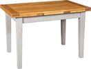 Biscottini-Tavolo-Country-allungabile-in-legno-massello-di-tiglio-struttura-grigio-anticato-piano-naturale-Made-in-Italy