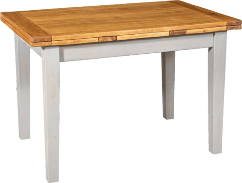 Biscottini-Tavolo-Country-allungabile-in-legno-massello-di-tiglio-struttura-grigio-anticato-piano-naturale-Made-in-Italy