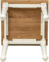 Biscottini-Tavolo-Country-in-legno-massello-di-tiglio-struttura-bianca-anticata-piano-naturale.-Made-in-Italy