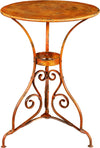 Biscottini-TAVOLO-IN-FERRO-BATTUTO-FINITURA-ROSSO-ANTICATO
