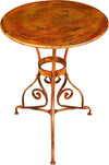 Biscottini-TAVOLO-IN-FERRO-BATTUTO-FINITURA-ROSSO-ANTICATO