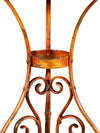 Biscottini-TAVOLO-IN-FERRO-BATTUTO-FINITURA-ROSSO-ANTICATO