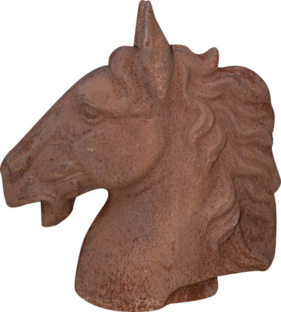 Biscottini-Testa-di-cavallo-in-fusione-di-ghisa-finitura-ruggine-naturale