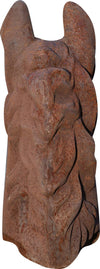 Biscottini-Testa-di-cavallo-in-fusione-di-ghisa-finitura-ruggine-naturale