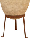 Biscottini-Vecchia-anfora-giara-con-manici-in-terracotta-e-base-portavasi-in-ferro