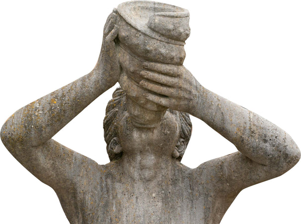 Biscottini-Vecchia-statua-in-pietra-raffigurante-un-uomo-inginocchiato