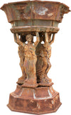 Biscottini-Vecchia-statua-raffigurante-tre-donne-in-fusione-di-ghisa