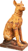 Biscottini-Vecchia-statua-raffigurante-un-cane-seduto-in-fusione-di-ghisa