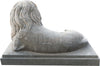 Biscottini-Vecchia-statua-raffigurante-una-coppia-di-leoni-in-pietra