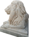 Biscottini-Vecchia-statua-raffigurante-una-coppia-di-leoni-in-pietra