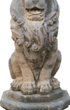 Biscottini-Vecchia-statua-raffigurante-una-coppia-di-leoni-in-pietra