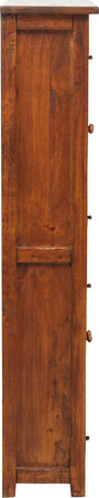 Biscottini-Vetrina-Credenza-Country-in-legno-massello-di-tiglio-finitura-noce-L68xPR25xH130-cm.-Made-in-Italy