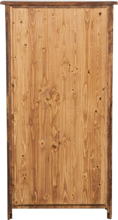 Biscottini-Vetrina-Credenza-Country-in-legno-massello-di-tiglio-finitura-noce-L68xPR25xH130-cm.-Made-in-Italy