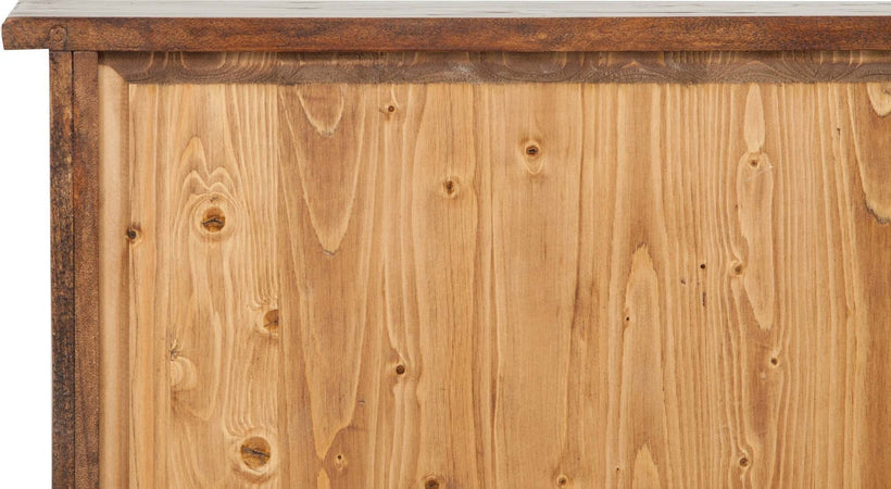 Biscottini-Vetrina-Credenza-Country-in-legno-massello-di-tiglio-finitura-noce-L68xPR25xH130-cm.-Made-in-Italy
