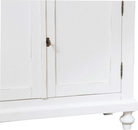 Biscottini-Vetrina-credenza-in-legno-massello-di-tiglio-finitura-bianca-anticata-L107xPR43xH238-cm.-Made-in-Italy