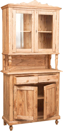 Biscottini-Vetrina-credenza-in-legno-massello-di-tiglio-finitura-naturale-L107xPR43xH238-cm.-Made-in-Italy