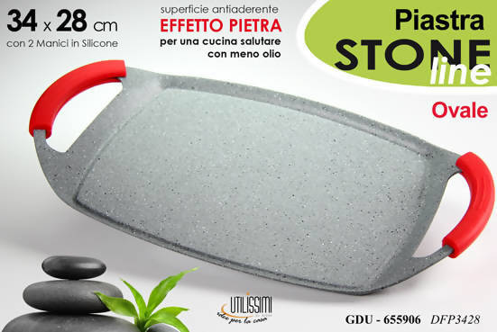 Bistecchiera Antiaderente 34x28 cm Pentola Manici Asportabili Piastra da Cucina Bistecchiera Piastra Antiaderente L'Orchidea - Siderno, Commerciovirtuoso.it