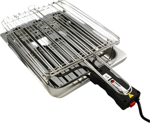 Bistecchiera-Elettrica,-24-x-31-cm,-2100W,-Acciaio-Inox,-B/2s