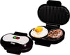 BISTECCHIERA ELETTRICA DOPPIA PIASTRA ANTIADERENTE 750W TOSTIERA OMELETTE TONDA Casa e cucina/Elettrodomestici per la cucina/Piastre e griglie elettriche/Bistecchiere Trade Shop italia - Napoli, Commerciovirtuoso.it