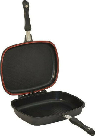 Bistecchiera-Fornetto-Black-Stone-In-Alluminio-Antiaderente-Effetto-Pietra-Con-Manici-Termoresistenti-Ad-Trend