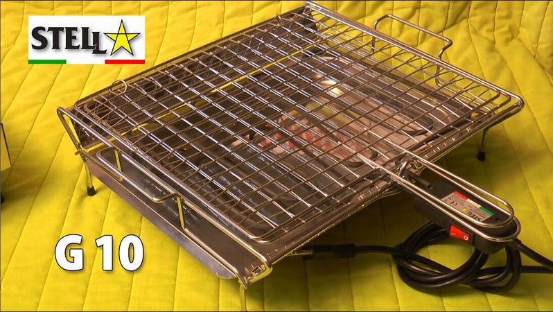Bistecchiera griglia elettrica in acciaio inox 2700 Watt Made in Italy La Stella - G10