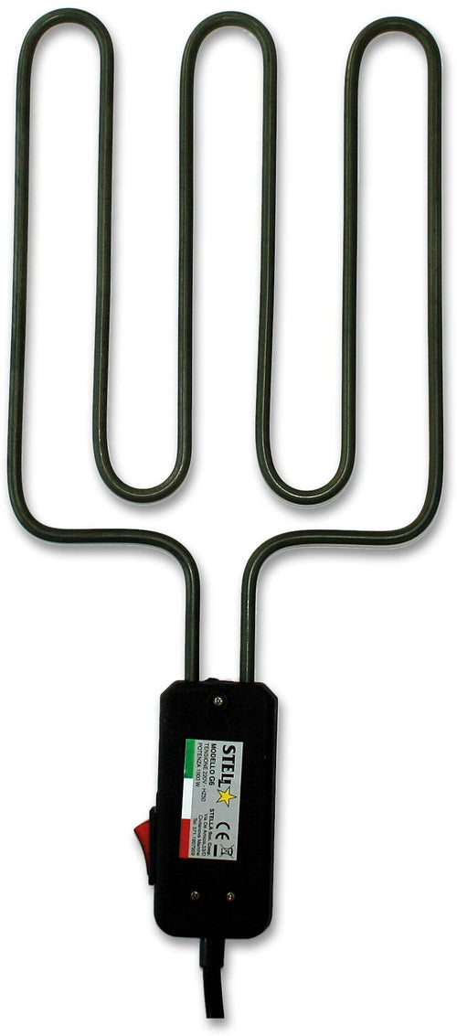 Bistecchiera Griglia Elettrica Satinata in Acciaio Inox 1900 Watt Made in Italy La Stella - ST 1900