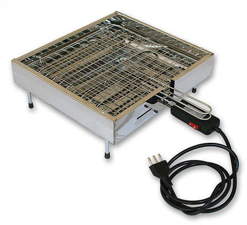 Bistecchiera Griglia Elettrica Satinata in Acciaio Inox 2000 Watt Made in Italy La Stella - ST 2000