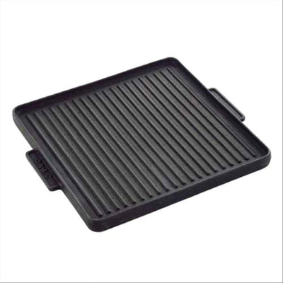 Bistecchiera in ghisa con effetto pietra e maniglie laterali senza telaio 40x40 cm Giardino e giardinaggio/Barbecue e picnic/Accessori per barbecue e affumicatori/Griglie per arrostire La Zappa - Altamura, Commerciovirtuoso.it