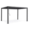 Gazebo pergola Bioclimatica con struttura in alluminio, tetto lamellare orientabile, da giardino e veranda