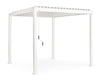 Gazebo pergola Bioclimatica con struttura in alluminio, tetto lamellare orientabile, da giardino e veranda